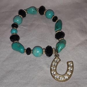 Stone Bracelet with charm